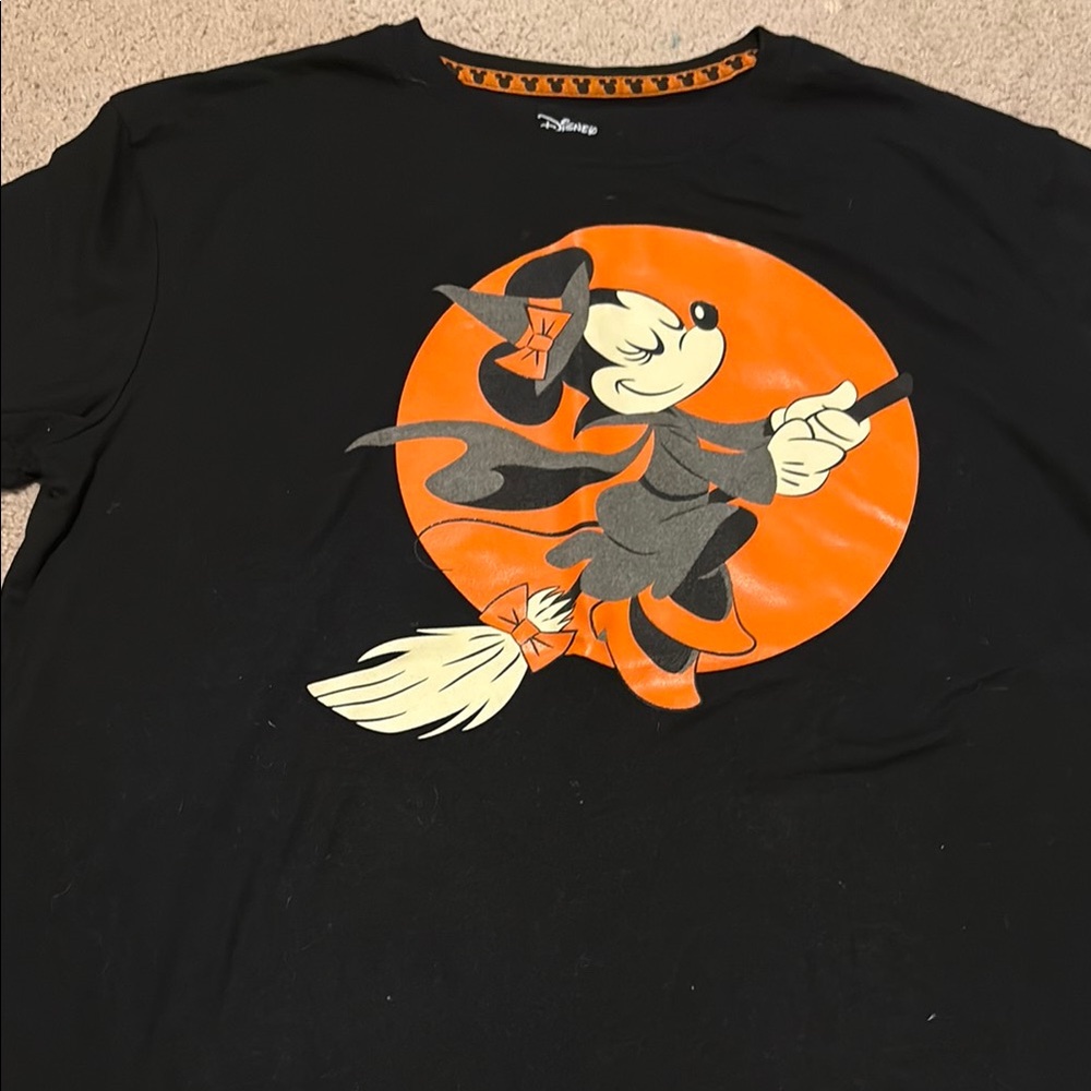 Disney Black and Orange Minnie Mouse Tee